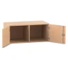 Flexeo Aufsatzschrank, 2 Fächer, 2 Türen, Buche hell, HxBxT: 41,4 x 94,4 cm x 60, Dreholive