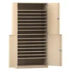 Flexeo® Bastelschrank Jana, Ahorn honig, HxBxT: 190x94,4x60 cm, 16 Fächer, Dreholive