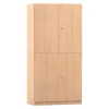 Flexeo® Bastelschrank Jana, Buche hell, 16 Fächer, HxBxT: 190x94,4x60 cm, Dreholive