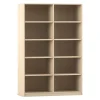 Flexeo Bibliotheksregal Herkules, Ahorn honig, HxBxT: 190x126x38 cm