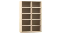 Flexeo Bibliotheksregal Herkules, Ahorn honig, HxBxT: 190x126x38 cm