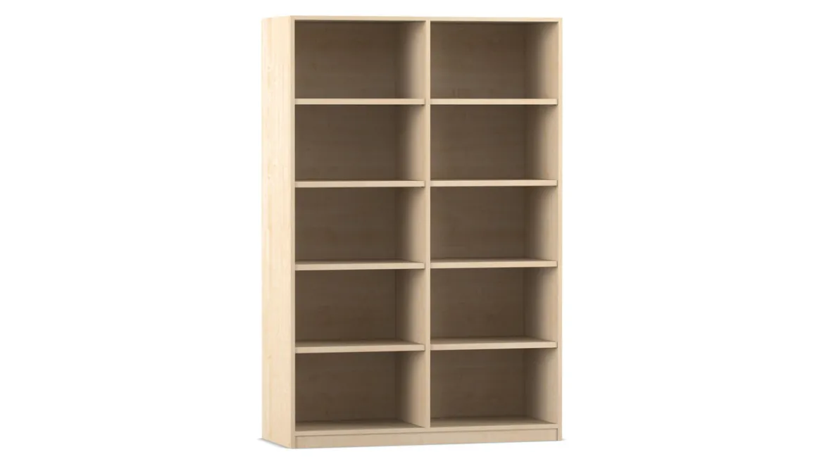 Flexeo Bibliotheksregal Herkules, Ahorn honig, HxBxT: 190x126x38 cm