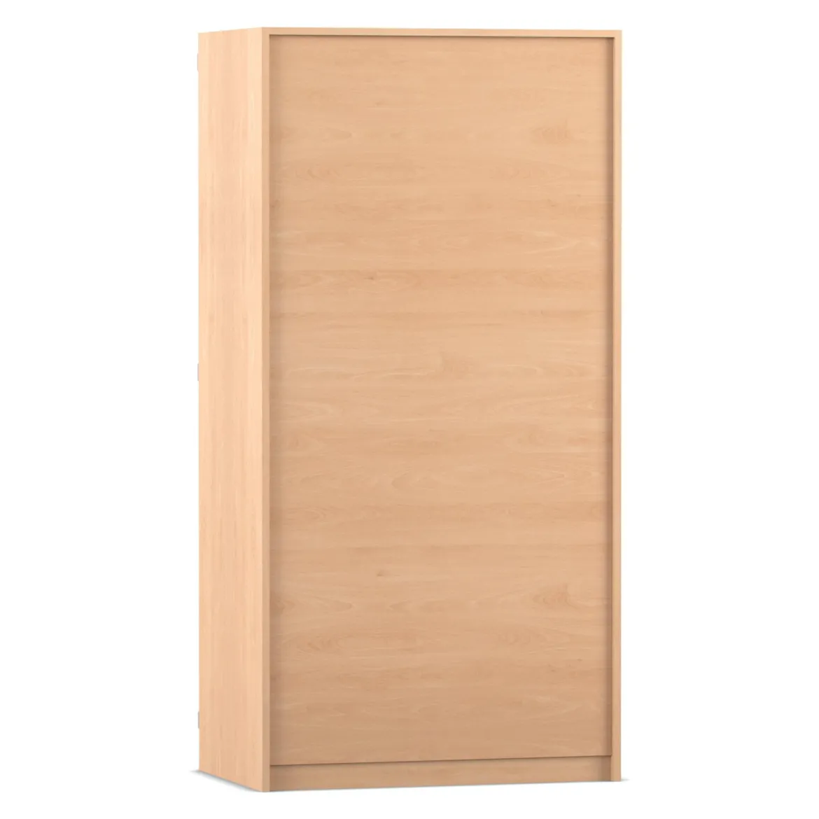 Flexeo® Garagenschrank PRO, Buche hell, 2 Rollcontainer, 12 kleine Boxen bunt, 3 Fächer, HxBxT: 190 x 94,4 x 60 cm