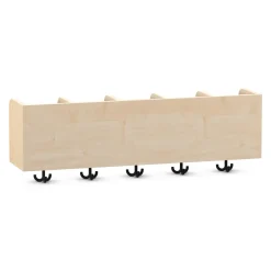 Flexeo Hängegarderobe Armadio, Ahorn honig, HxBxT: 33 x 100 x 23 cm, mit 5 Haken