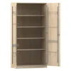 Flexeo Musikschrank, Ahorn honig, HxBxT: 190 x 94,4 x 60 cm, Schloss