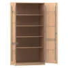 Flexeo Musikschrank, Buche hell, HxBxT: 190 x 94,4 x 60 cm, Schloss