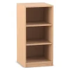 Flexeo Regal Buche hell, mit Sockel, 2 Fachböden, HxBxT: 99,1 x 48,1 x 38 cm﻿