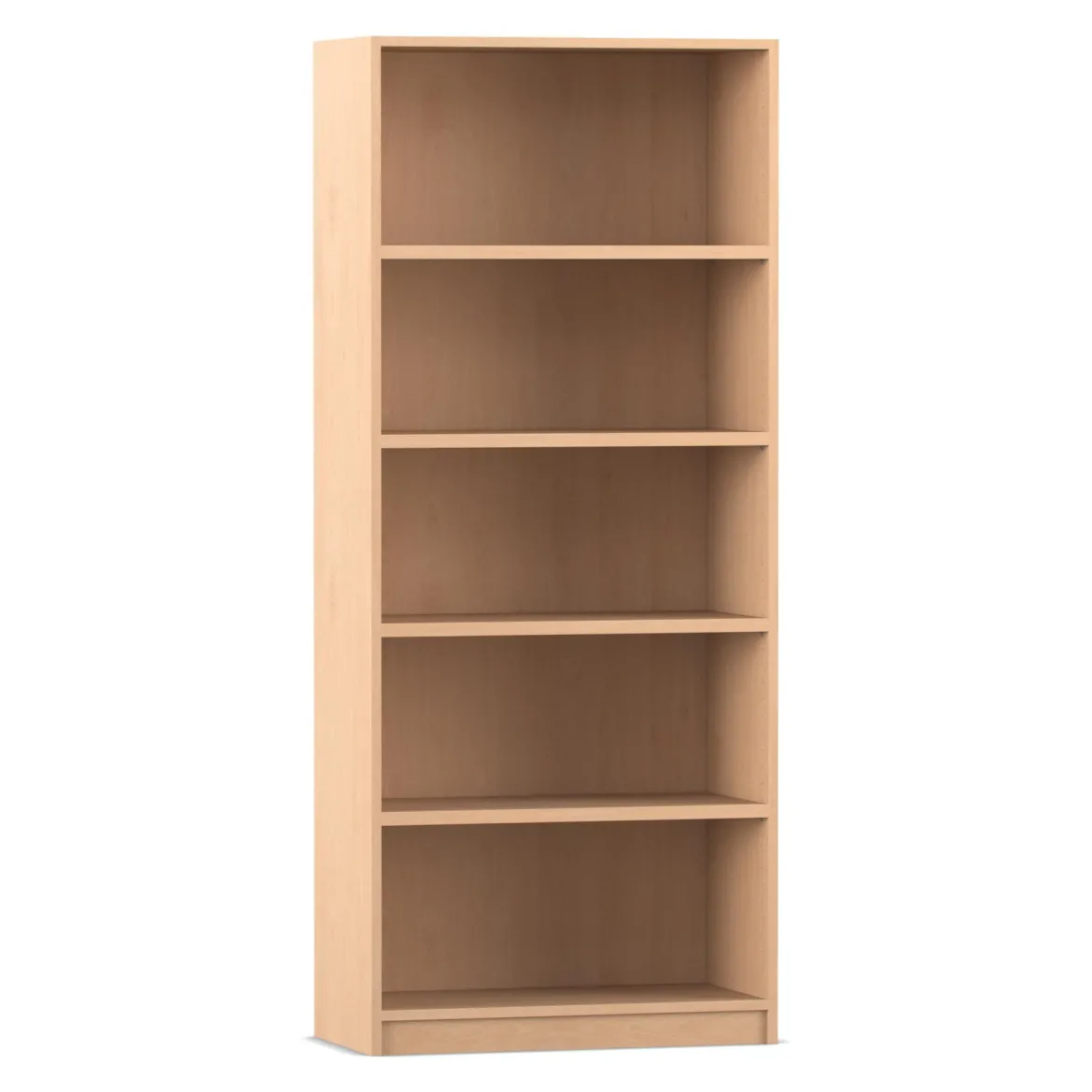 Flexeo® Regal, Buche hell, 5 Ordnerhöhen, HxBxT: 190x80x40 cm