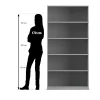 Flexeo® Regal, Buche hell, 1 Reihe, 5 Fächer, HxBxT: 190 x 94,4 cm x 38 cm