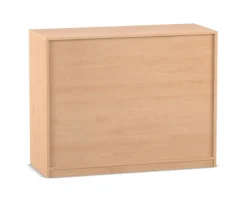 Flexeo® Regal, Buche hell, 2 Reihen, 6 Fächer, HxBxT: 99,1 x 126,4 x 38 cm