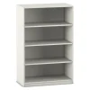 Flexeo® Regal, Dekor weiß, 4 Fächer, HxBxT 143,9x94,4x48 cm, Sockel