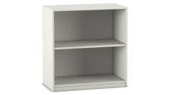 Flexeo Regal mit Sockel, Dekor weiß, 1 Fachboden, HxBxT: 99,1 x 94,4 x 38 cm