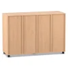 Flexeo Regal PRO, 4 Reihen, 8 Boxen, HxBxT: 99,1 x 143,9 x 48 cm, Rollen
