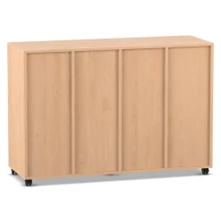 Flexeo Regal PRO, 4 Reihen, 8 Boxen, HxBxT: 99,1 x 143,9 x 48 cm, Rollen