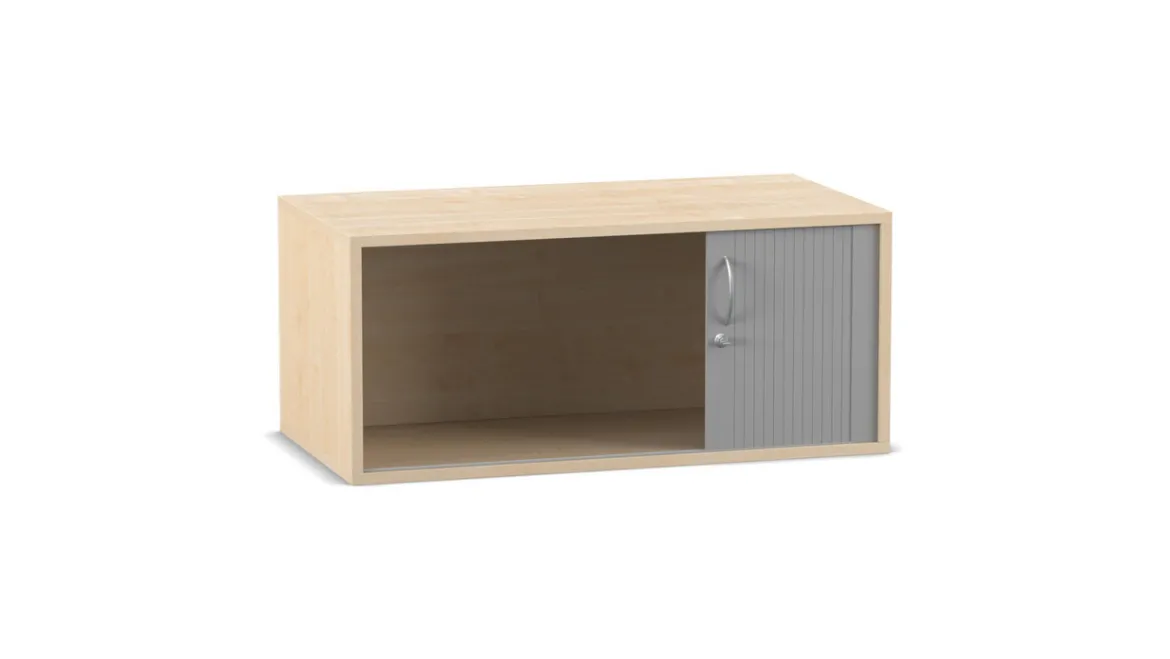 Flexeo® Rollladen-Aufsatzschrank, Ahorn honig, 1 Fach, HxBxT: 41,1x94,4x48 cm