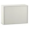 Flexeo Rollladen-Aufsatzschrank weiß, BxHxT 126,4 x 90,9 x 38 cm, 1 Mittelwand, 2x3 Fächer