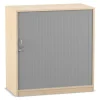 Flexeo Rollladenschrank Ahorn honig, 3 Fächer, BxHxT 94,4 x 99,1 x 48 cm