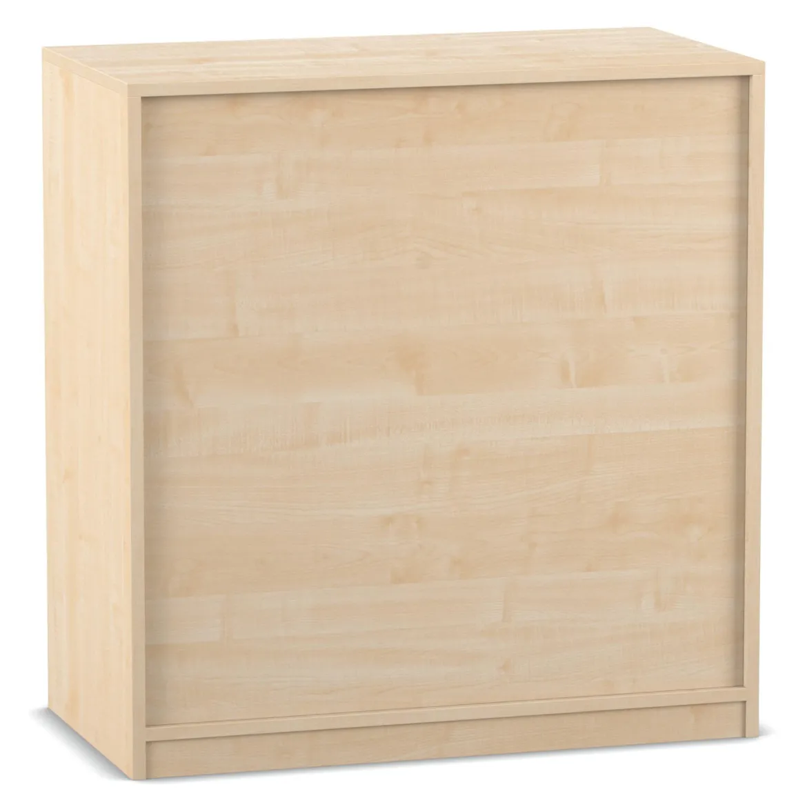 Flexeo Rollladenschrank Ahorn honig, 3 Fächer, BxHxT 94,4 x 99,1 x 48 cm