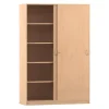 Flexeo Schiebetürenschrank Buche hell, HxBxT 190 x 126,4 x 58 cm