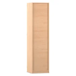 Flexeo Schließfachschrank 5 geschlossene Fächer, Buche hell, Türanschlag links, HxBxT 190 x 48,1 x 40 cm