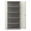 Flexeo® Schrank, Dekor weiß, 5 Fächer, 2 Türen, HxBxT: 190x94,4x60 cm, Dreholive