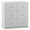 Flexeo Schrank, grau, HxBxT: 99,1 x 94,4 x 50 cm, 6 große Schubladen, Sockel