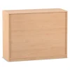 Flexeo Schrank mit 12 kleinen Schubladen, Buche hell, HxBxT: 99,1 x 126,4 x 50 cm