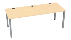 Flexeo® Schreibtisch, Buche hell, Breite 200 cm