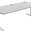 Flexeo® Schreibtisch 200 x 80 cm, Dekor grau, elektrisch höhenverstellbar 63 bis 129 cm