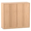 Flexeo Schulranzenregal PRO Buche hell, 4 Reihen, BxHxT 143,9x132,2x48 cm, Stellfüße