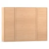 Flexeo® Systemschrankwand Mars, Buche hell, 32 kleine Boxen grün, 16 Fächer, HxBxT: 190 x 254,6 x 50 cm, Dreholive