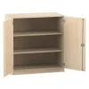 Flexeo® Unterschrank Ahorn honig, 99,1x94,4x60 cm, 3 Fächer, Schließart Schloss
