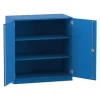 Flexeo® Unterschrank, Dekor blau, 3 Fächer, HxBxT: 99,1 x 94,4 x 50cm, Schloss
