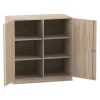 Flexeo Unterschrank, Eiche natur, HXBXT: 99,1x94,4x60 cm, 6 Fächer, Sockel, Dreholive