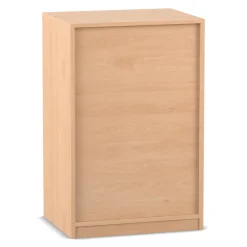 Flexeo® Unterschrank, 3 Fächer, Breite 64,1 cm, 1 Drehtür, Bogengriff mit Schloss