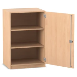 Flexeo® Unterschrank, 3 Fächer, Breite 64,1 cm, 1 Drehtür, Bogengriff mit Schloss