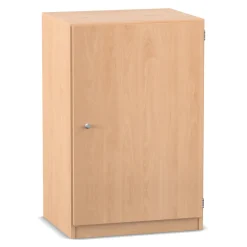 Flexeo® Unterschrank, 3 Fächer, Breite 64,1 cm, 1 Drehtür, Bogengriff mit Schloss