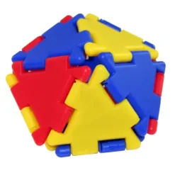 Flexible Steckbausteine, Junior Polydron, Starterset, 124 Teile, für Kleinkinder
