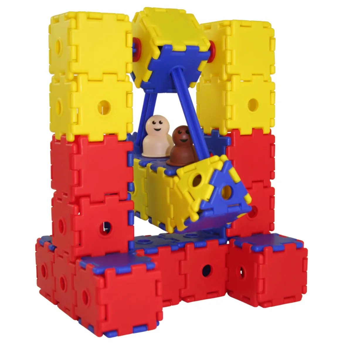 Flexible Steckbausteine, Junior Polydron, Starterset, 124 Teile, für Kleinkinder