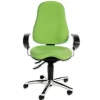 FLEXness Drehstuhl comfort, apfelgrün, Hartbodenrollen