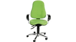 FLEXness Drehstuhl comfort, apfelgrün, Hartbodenrollen