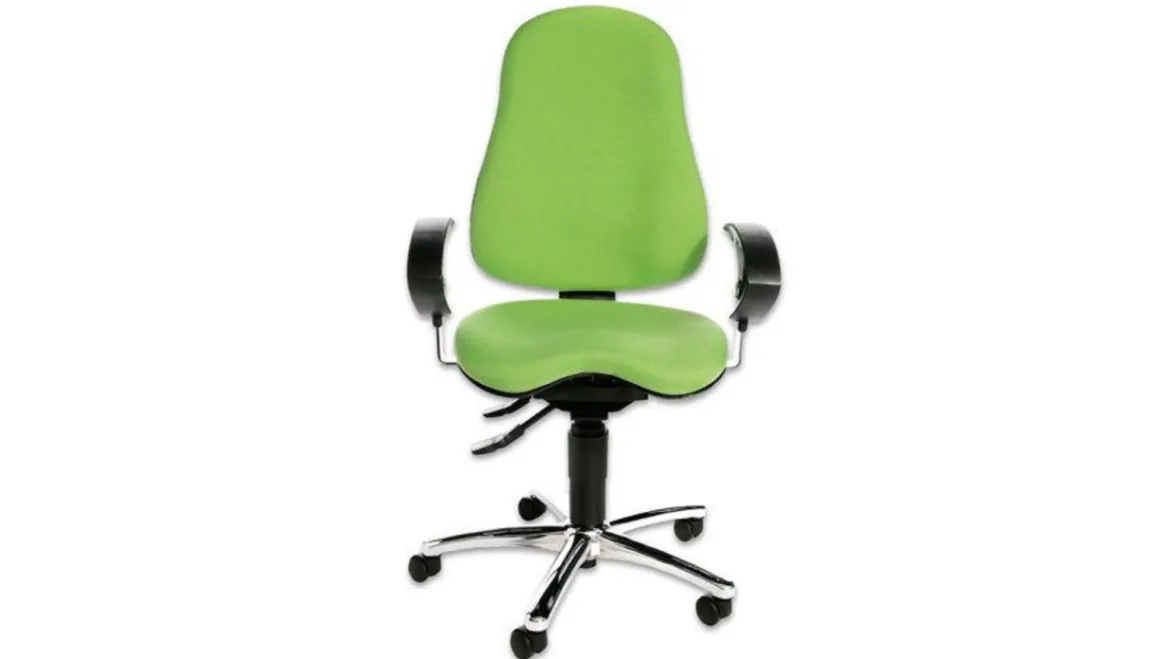 FLEXness Drehstuhl comfort, apfelgrün, Hartbodenrollen