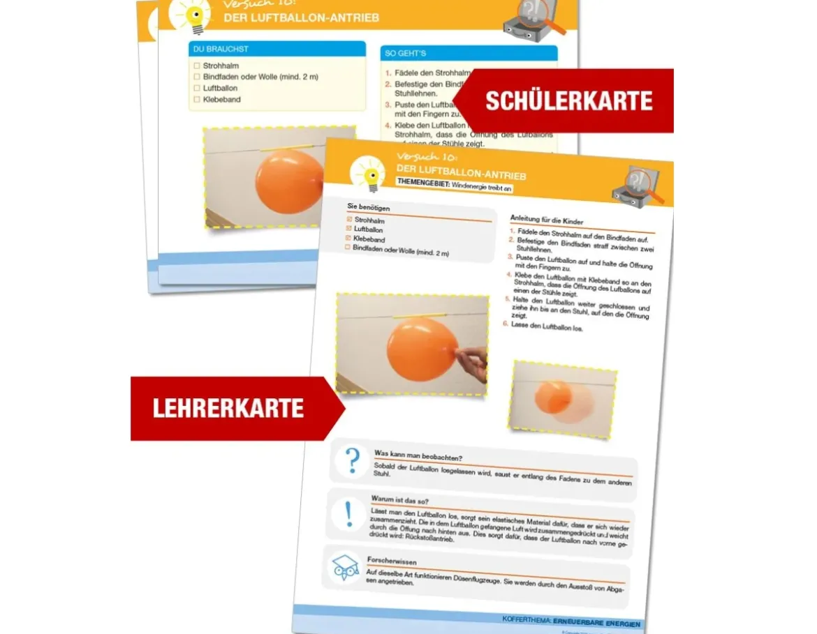 Forscherkoffer Erneuerbare Energien, 83 Teile