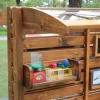 Forscherstation, für Wald und Garten, mit Wasserpumpe, aus Holz, Outdoor