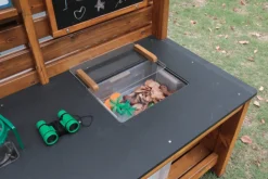Forscherstation, für Wald und Garten, mit Wasserpumpe, aus Holz, Outdoor