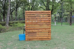 Forscherstation, für Wald und Garten, mit Wasserpumpe, aus Holz, Outdoor