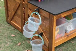 Forscherstation, für Wald und Garten, mit Wasserpumpe, aus Holz, Outdoor