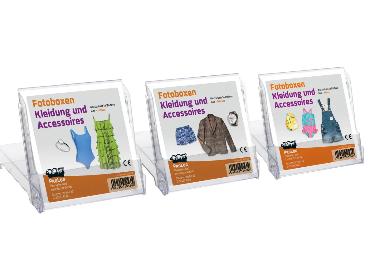 Fotoboxen Kleidung und Accessoires - 3 Boxen im Paket