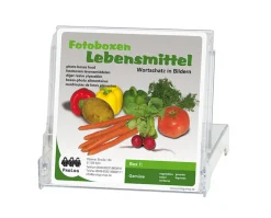 Fotokarten Gemüse in transparenter Aufstellbox, ab 4 Jahre