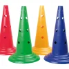 Funktionskegel 50 cm mit 12 Löchern rot